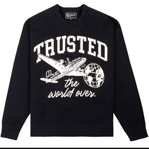 Paper Planes Sportswear Trusted Crewneck Sweater - Black & White - Size XXL